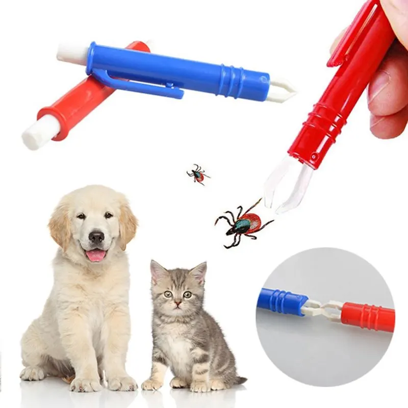 

Plastic Pet Clip Tweezers Mite Acari Tick Romover Clean Tool Dog Cat Rabbit Flea Mite Clip Pet Cat Dog Supplies Accessories