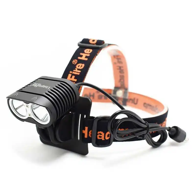 Perfect WasaFire XM-L2 *2 LED Bike LED Front Lights Bicycle Light MTB Cycling 3800lm Head Light charger battery pack dynamo bike light 6