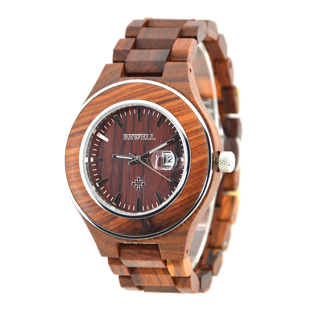 BEWELL WOODEN WATCH