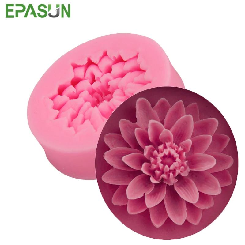 

EPASUN Silicone Soap Mold Flower Form Fondant Gunpaste Sugarcraft Cake Chocolate Decorating Tool DIY for Making Mould Handmade
