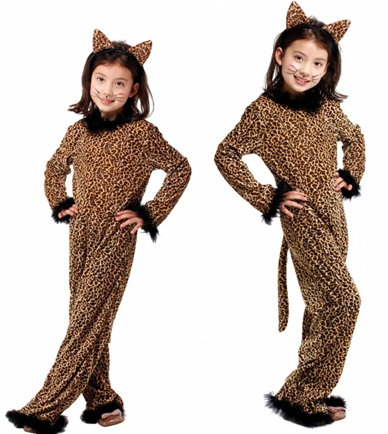 1PCS 110to140cm Girls Halloween Cosplay Costume Children animal dress