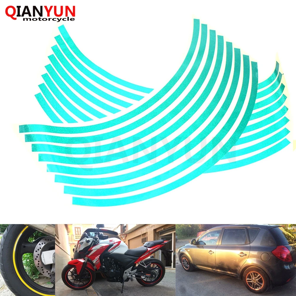 

Motorcycle Styling Wheel Hub Tire Reflective Sticker Car Decorative Stripe Decal For Suzuki GSR 600 750 GSXR 600 750 1000 TL1000
