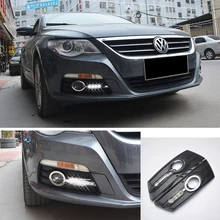 Best Offers ECAHAYAKU 1 set waterproof LED Daytime Running Lights car styling For Volkswagen VW CC 2012-2014 DRL LED Fog Lamps driving light Best Offers ECAHAYAKU 1 set waterproof LED Daytime Running Lights car styling For Volkswagen VW CC 2012-2014 DRL LED Fog Lamps driving light