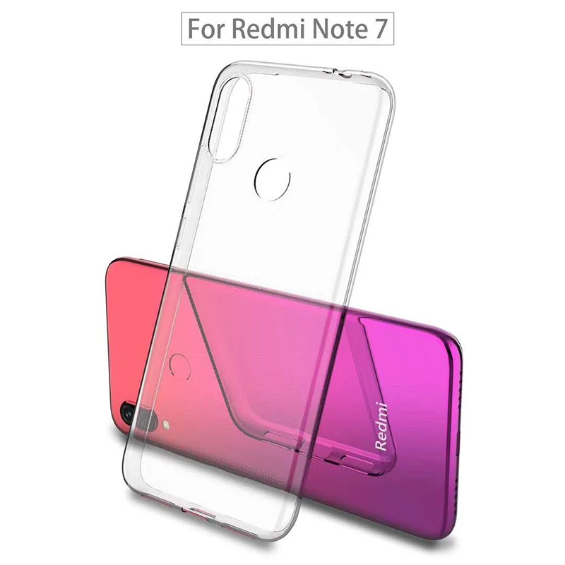 

Transparent Case For Xiaomi Redmi Note 7 Case Soft Silicone Clear TPU Back Cover For Xiaomi Redmi Note 7 Note7 Protective Case