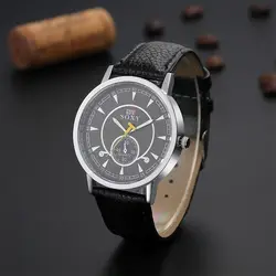 Лидер продаж soxy Элитный бренд Модные Для Мужчин необходимо Бизнес часы кожаный ремешок Повседневные часы Для мужчин аналоговые часы Hombre Hour