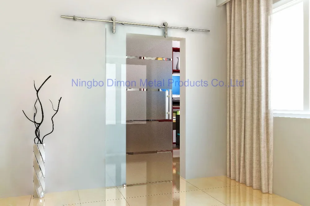 Dimon Stainless steel 304 door hardware glass sliding door hardware sliding door hardware DM-SDG 7002 without sliding track