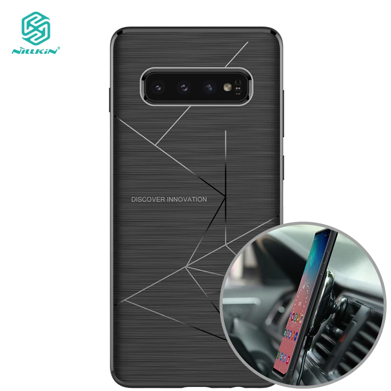 Чехол Nillkin для Samsung Galaxy S10 + Plus Магнитный чехол из ТПУ матовая текстура