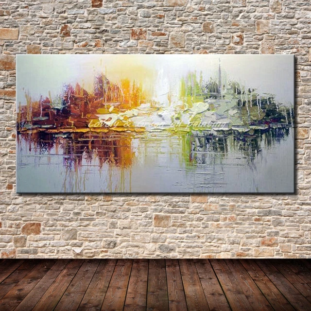Hand Bemalte Leinwand Ölgemälde Moderne Abstrakte Ölgemälde Auf ... Hand Bemalte Leinwand Ölgemälde Moderne Abstrakte Ölgemälde Auf ...
