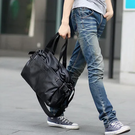 

Fashion Men Handbag messenger bags High Quality vintage men leather big size shoulder bag male Travel Bags famous designer brand