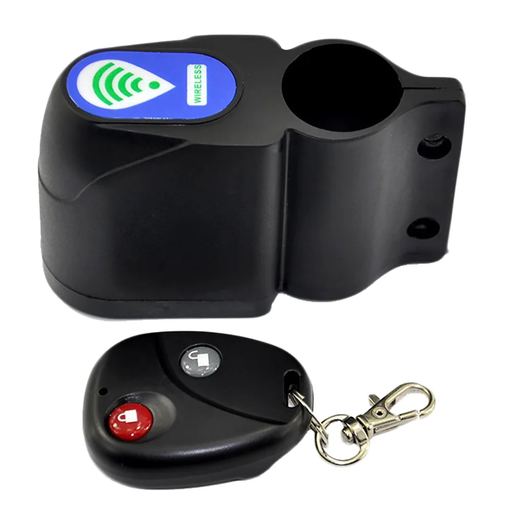 Wireless Bike Alarm With Vibration Sensor – 95dB Loud Alarm, Remote Control, Anti-Theft Security Lock