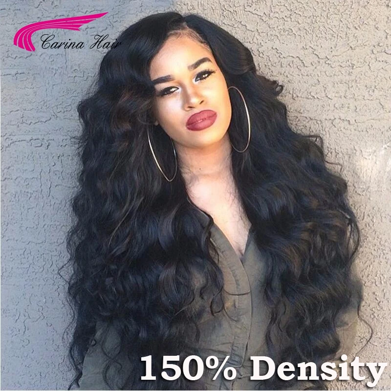 

8A Grade Free Part Peruvian Deep Body Wave Lace Front Wigs 150 Density Full Lace Human Hair Wigs Glueless with Baby Hair Around