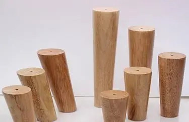 Furniture Legs Wooden Furniture Table Legs Solid Wood Sofa Tea Table Cabinet Kitchen Furniture Foot Nordic Style Inclined Cone