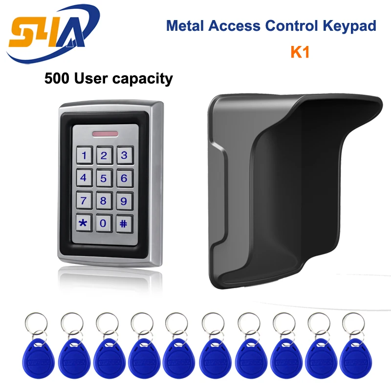 Rain Cover For Metal Rfid Access Control Keypad Hold 500 Users Capacity