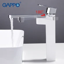 GAPPO bathroom Basin faucet waterfall taps tall bathroom sink faucets basin mixer deck mounted tap torneira bathroom tall washbasin faucet chrome antique brass and oil rubbed bronze faucets waterfall sink tap torneira banheiro