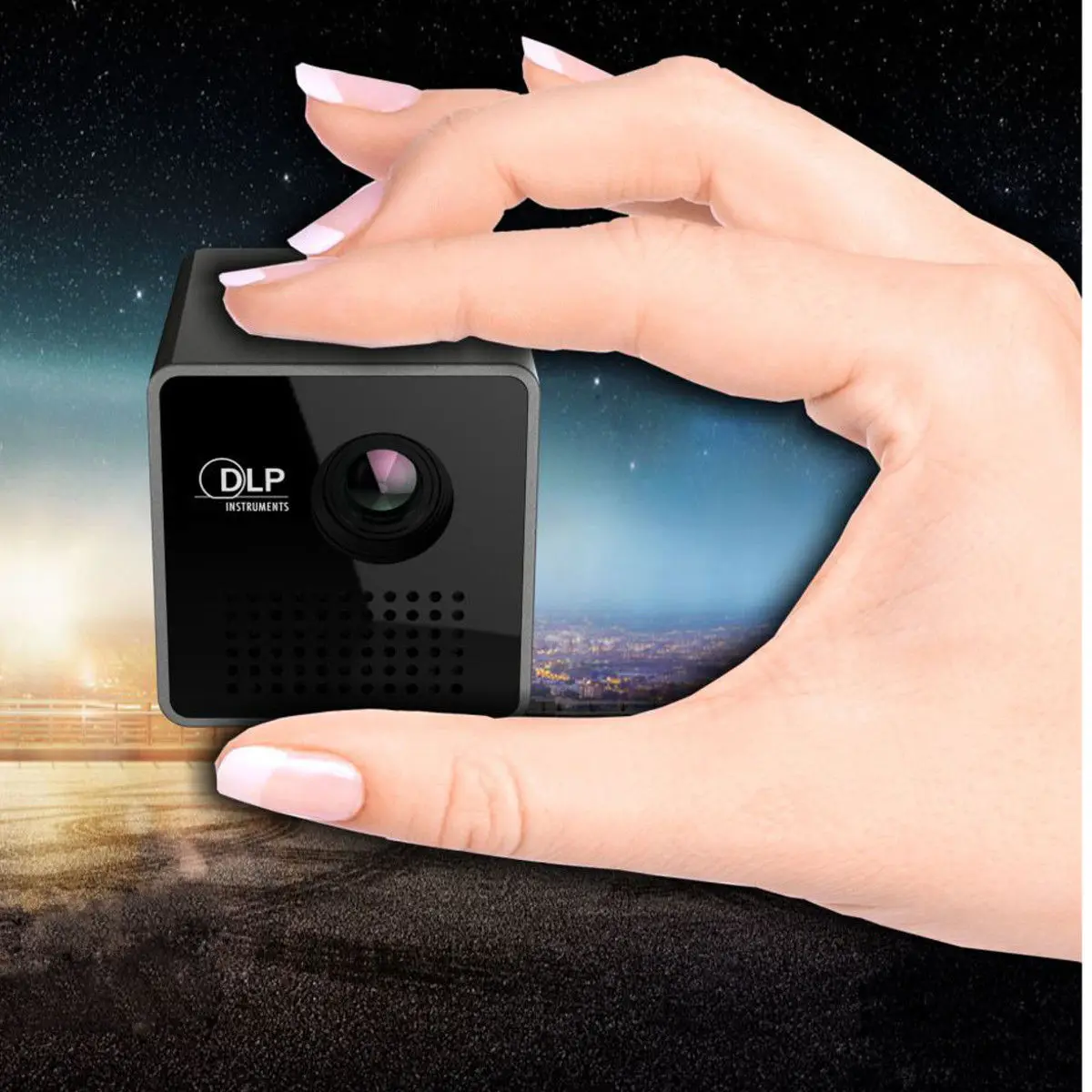 

30 Lumens P1 Mini Projector for Pocket Size Smart Micro Projector Support TF USB Meeting Projector