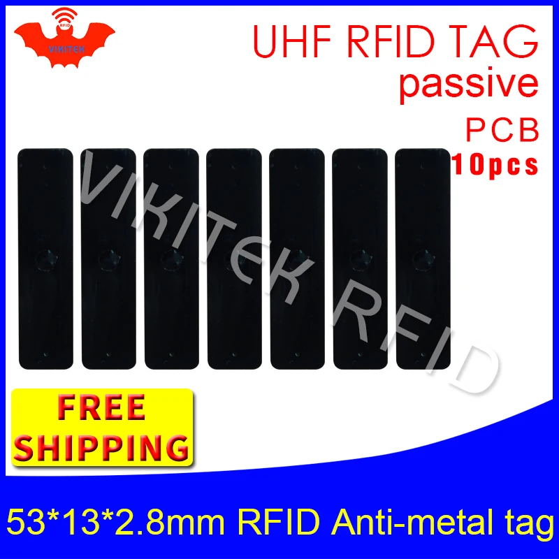 UHF Радиочастотная Идентификация анти-металл бирка 915 МГц 868 МГц Alien higgs3 EPC 10 шт. 53*13*2,8 мм материал коробка PCB пассивные RFID метки