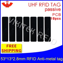 UHF Радиочастотная Идентификация анти-металл бирка 915 МГц 868 МГц Alien higgs3 EPC 10 шт. 53*13*2,8 мм материал коробка PCB пассивные RFID метки