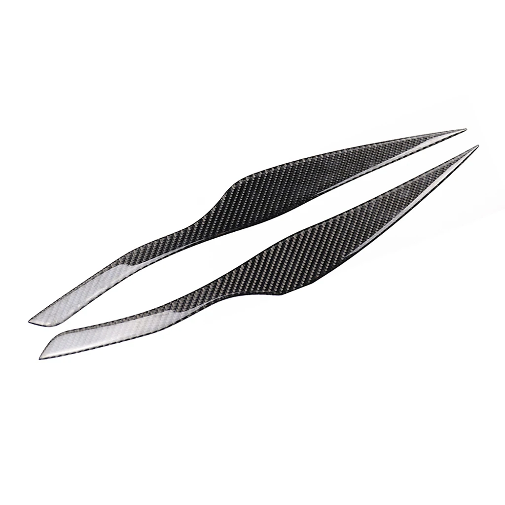 

AUTO -100% Real Carbon Fiber Headlight Eyebrows Eyelids For Bmw 2005 - 2011 E90 E91 4Dr