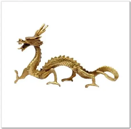 ! A single copper dragon decoration feng shui supplies office Qinglong desk display | Дом и сад