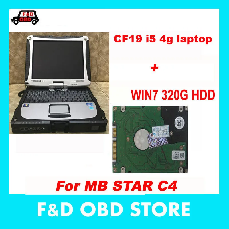 Акция! Высококачественный ноутбук Thoughbook CF19 CF-19 CF 19 с i5 4G Ram 320G HDD win 7 64-битное