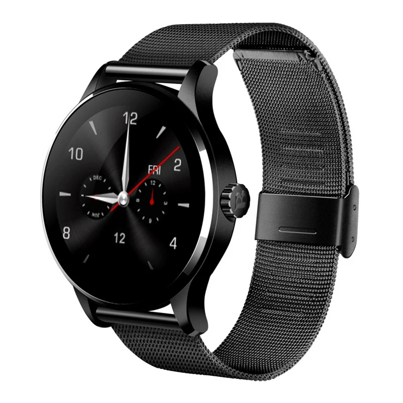

K88H Ultra-thin Round HD IPS Touch Screen Smart Watches Steel Strap bluetooth Sync health heart rate Tracker Multifunction watch