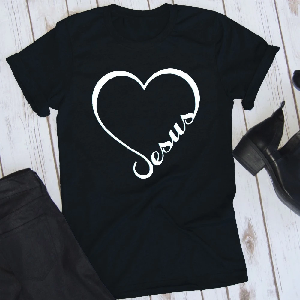 Amor camiseta diseño de corazón algodón casual cristiana que camisa unisex de moda mujeres tumblr camisetas regalo superior| Camisetas| - AliExpress