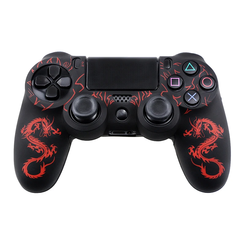 

Free Shipping Dragon Style Anti-slip Soft Rubber Silicone Cover Case For Sony PS4 Controller Game Accessory