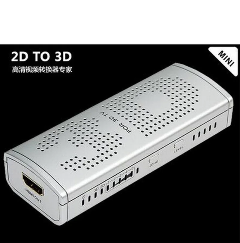 223 Новый мини видео конвертер 2D в 3D Video Converter адаптер часы фильмы на ТВ плеер аудио