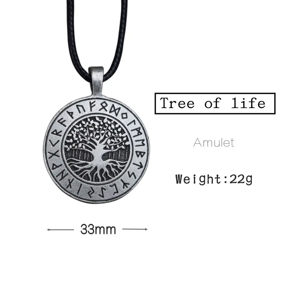Yggdrasil Rune ожерелье с подвеской древо жизни викинга нордические ожерелья шарм