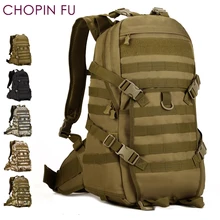 1000D Molle Táctico Militar Mochila de Excursión Que Acampa 40L Asalto Mochila Negro A3161