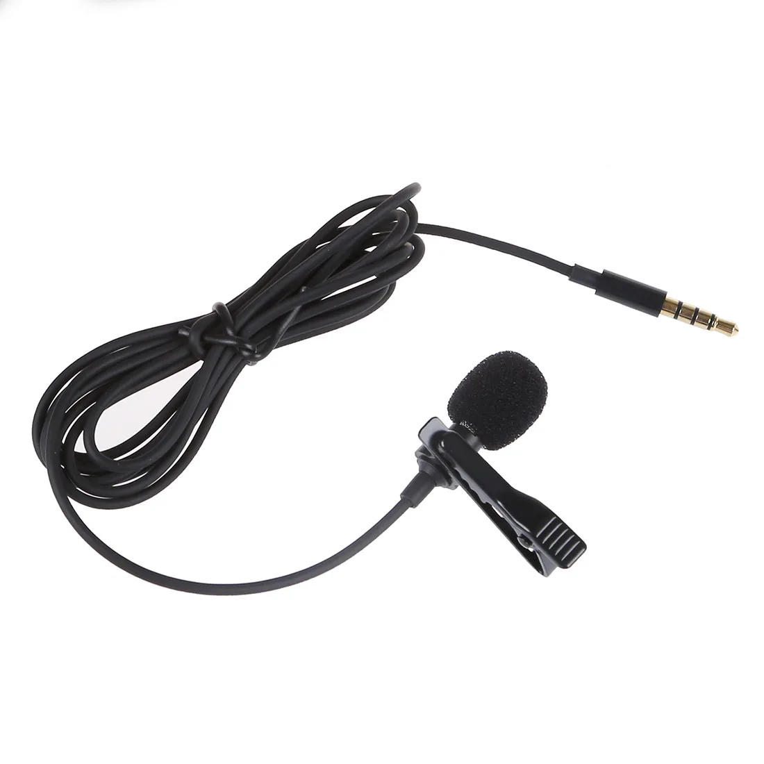 Lavalier отворот клип на всенаправленный микрофон TRRS 3 5 мм разъем Handsfree 3.28ft