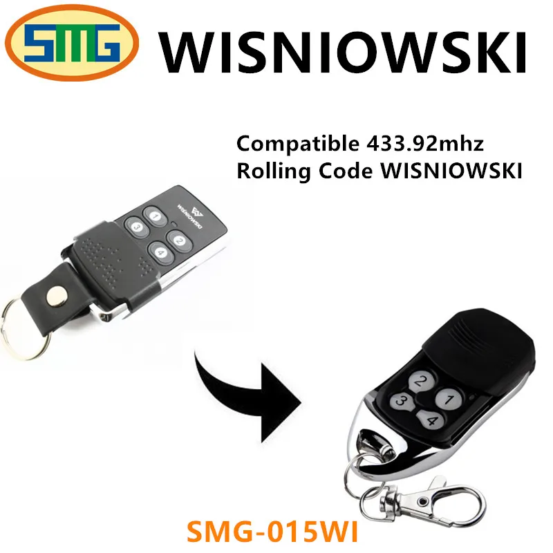 

433.92mhz Wisniowski pilot Replacement Garage Gate Remote Control Handsender best price!