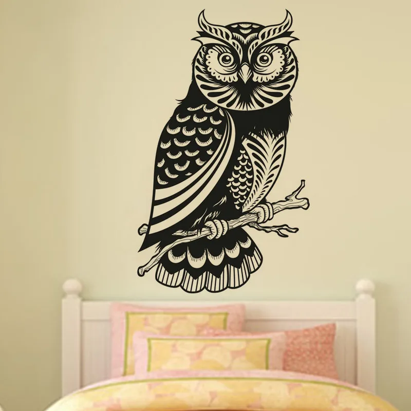Kids Favorite Cute Owl Wall Stickers For Female Bedroom Decorative