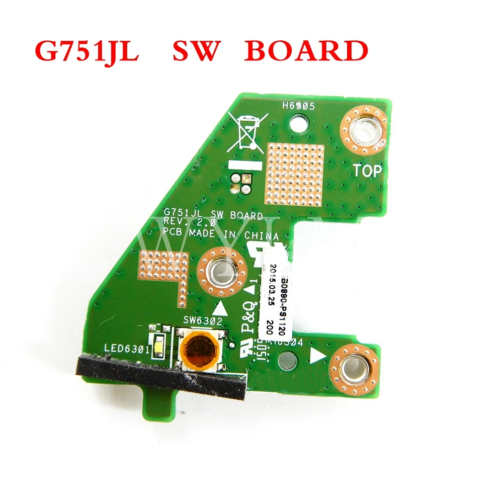 G751JL SW плата для ASUS G751 G751J G751JY G751JM G751JT блок питания постоянного тока|Компьютерные