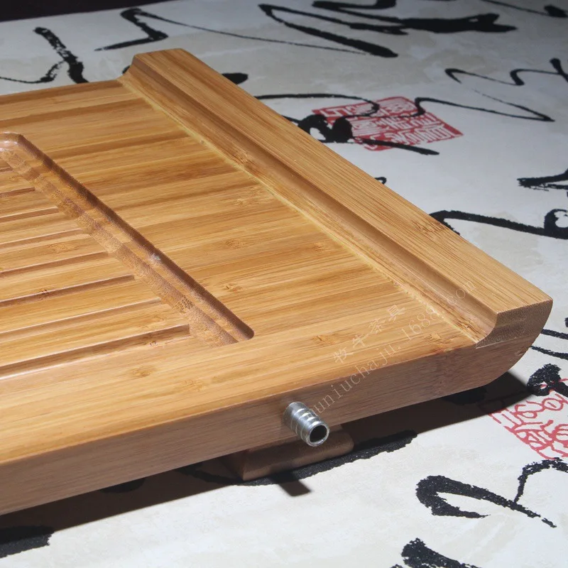Bamboo bamboo tea tray personality caifeiyang 58*26*4 Kung Fu tea gift set mixed batch