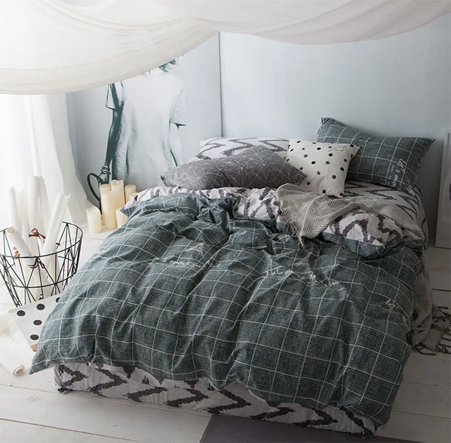 Modern Kids Bedding Promotionshop For Promotional Modern Kids - Modern Bedding Set Adult Teen Kid Boycotton Full Queen King Geometricplaid Home Textiles Bed Sheet Pillowcases Duvet Cover modern kids bedding promotionshop for promotional modern kids - modern bedding set adult teen kid boycotton full queen king geometricplaid home textiles bed sheet pillowcases duvet cover