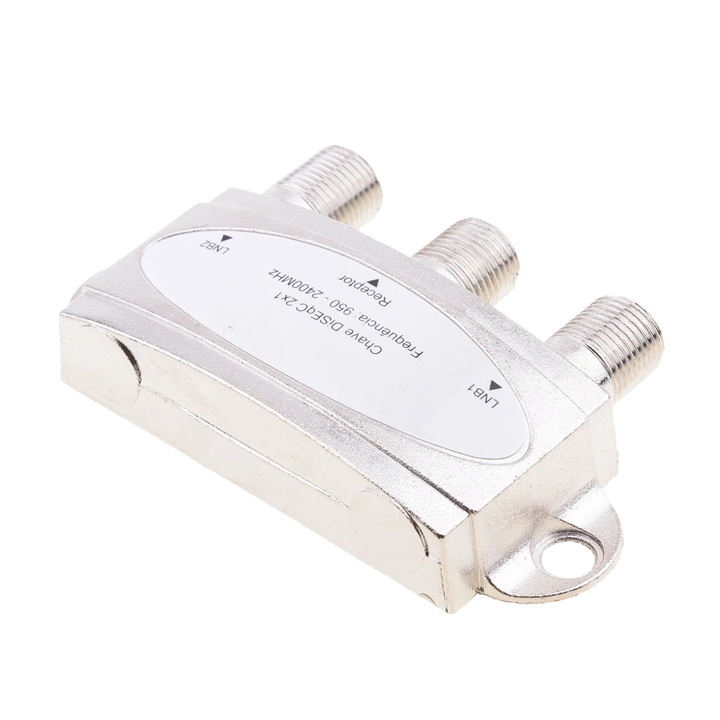 Wideband 2x1 Premium DiSEqC 1.0 2.0 Model Satellite Switch FTA Dish LNBS LNBF Switch DS-04C For Satellite Receiver 950-2400(MHz)