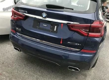 Lapetus Rear Trunk Tail Cover Tailgate Trim Door Molding Garnish Bezel Strip Accessories Exterior 2 Pcs For BMW X3 G01 2018 2019 1pcs for bmw body door tailgate tail cover rear cover plug connector used