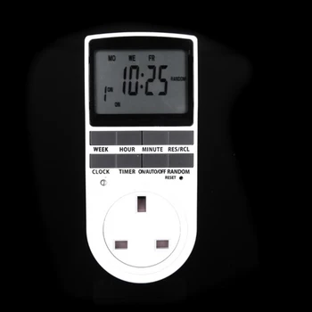 

2pcs British UK Socket Button Switch Kitchen Timer Socket Electronic Timer