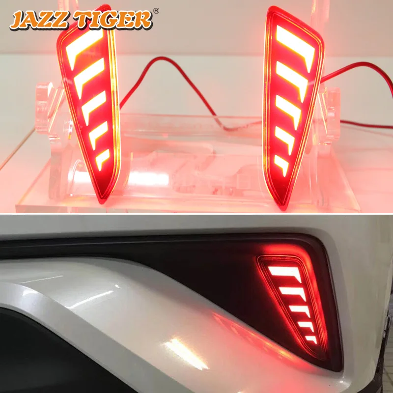 JAZZ TIGER 2 шт. Автомобильный светодиодный задний противотуманный фонарь тормозной