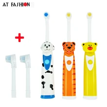 Уход за зубами, Детская электрическая зубная щетка с мультяшным рисунком, Детская Водонепроницаемая зубная щетка с мягкой щетиной, Профессиональная детская гигиена полости рта