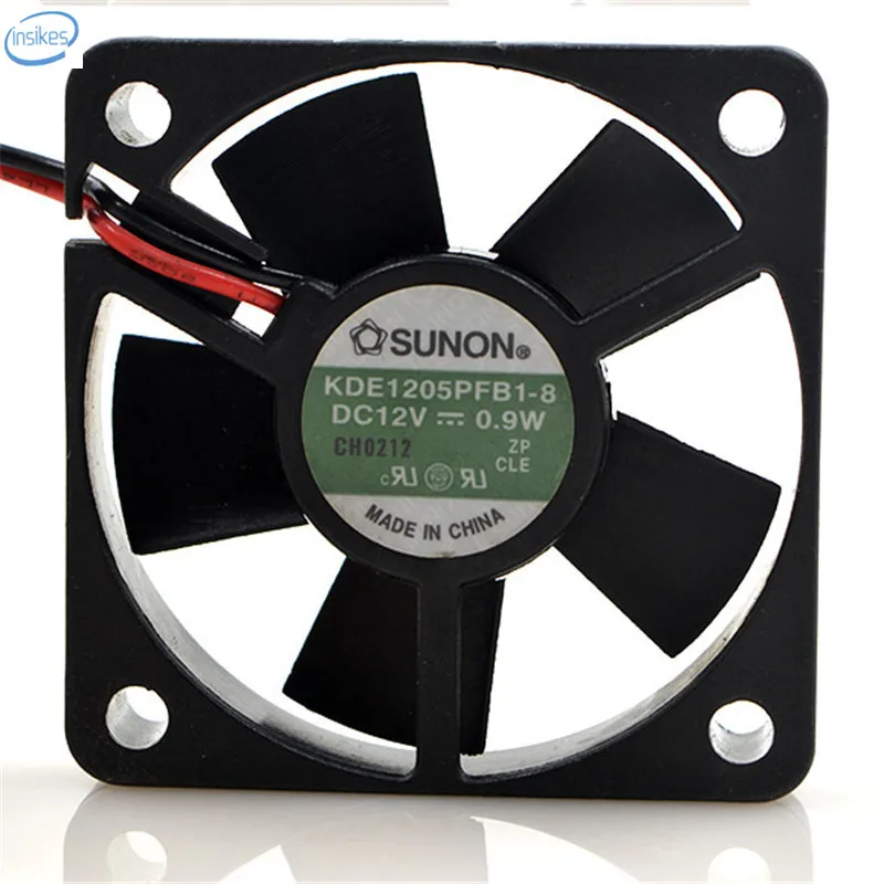 

Original KDE1205PFB1 Computer Blower Cooling Fan with Double Ball Bearing DC 12V 0.9W 5010 50*50*10mm 2 Wires