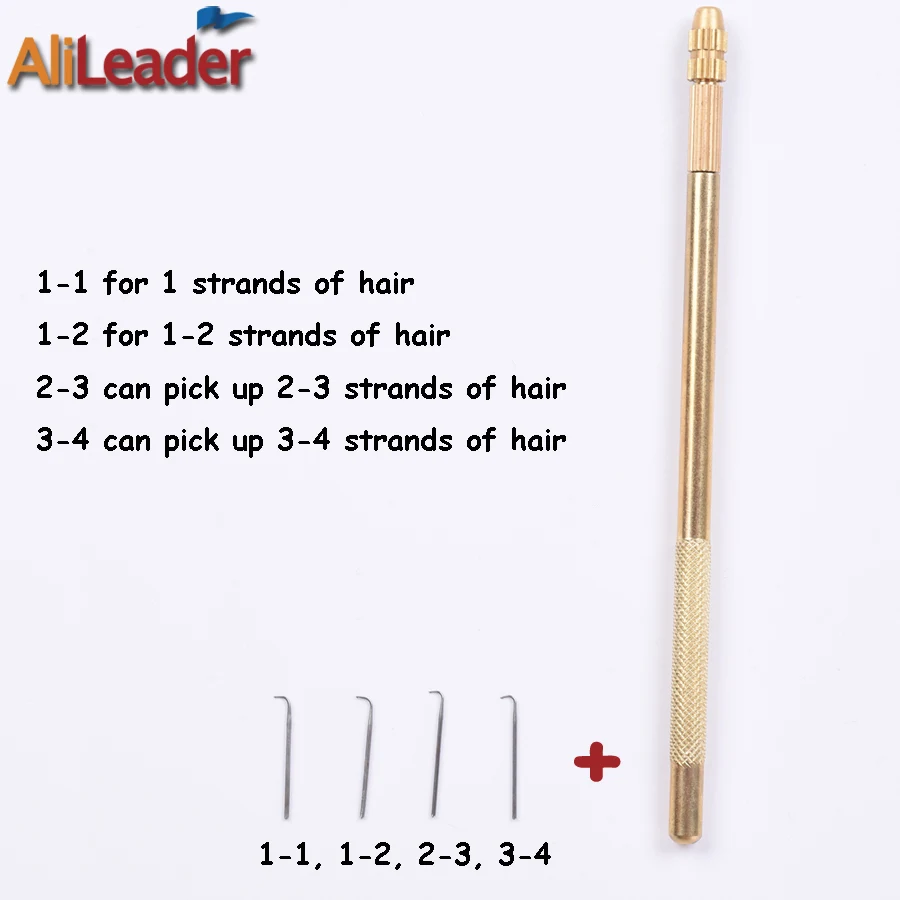 Nice 1Pcs+4Pcs Ventilating Needles To Make Full Hair Lace Front Wig