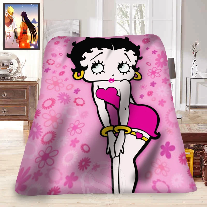 F315 betty boop Новое обычное украшение для дома товары спальни мягкое одеяло LFU89|fleece