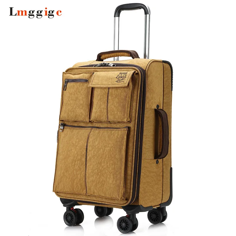 Оксфорд сумки на колёсиках, высокое качество чемодан, для мужчин Путешествия Тележка коробка с колесом, wo мужчин Carry-On, 20 "22" 24 "26 дюймов