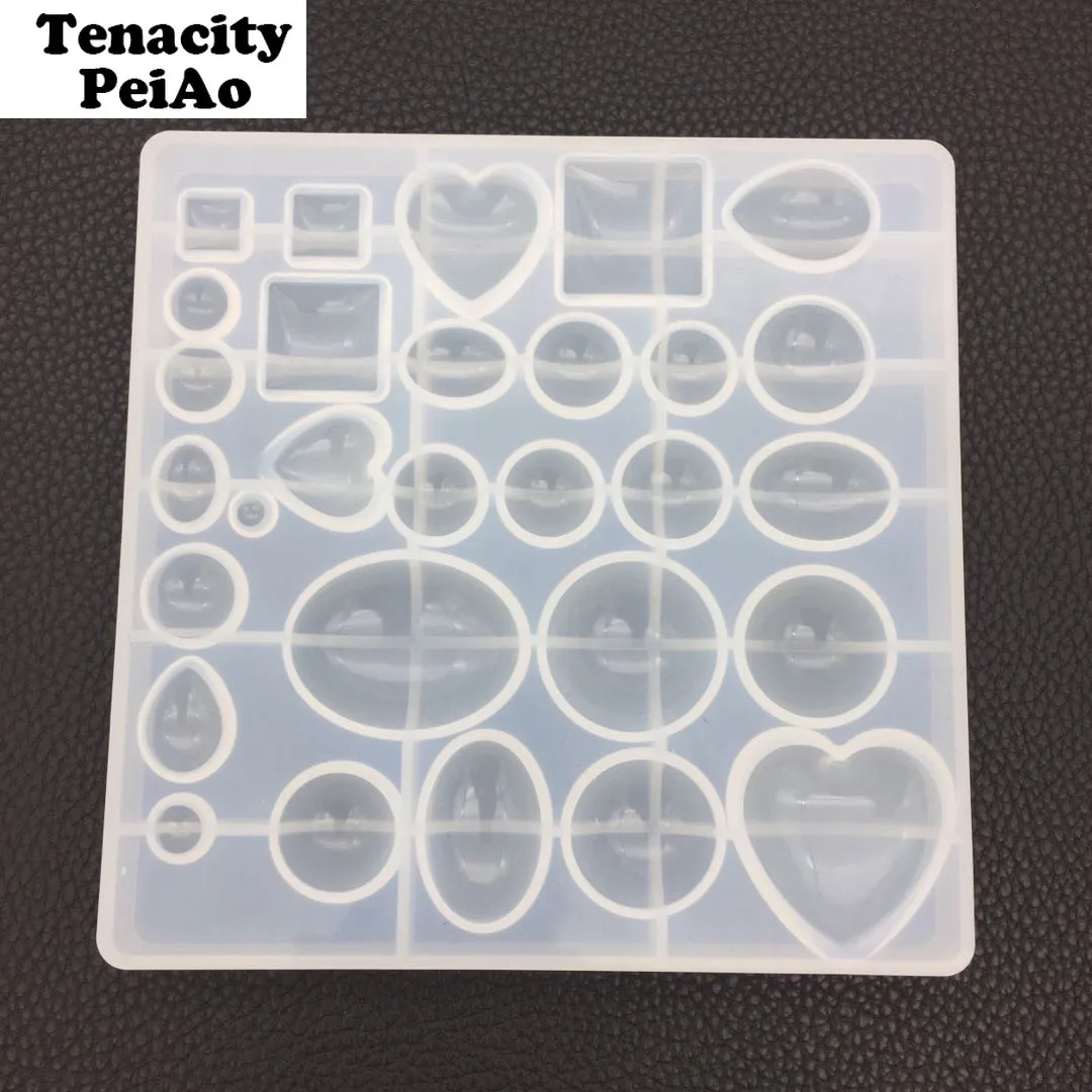 DIY Silicone Uv Resin Mold Cabochon for Earring Bracelet Jewelry Tools Bezels for Resin Jewelry