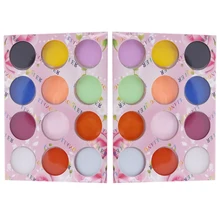 2 шт. 12 Цвет акрил порошок ногтей набор инструментов акриловые УФ порошок блестки инструменты для полировки ногтей