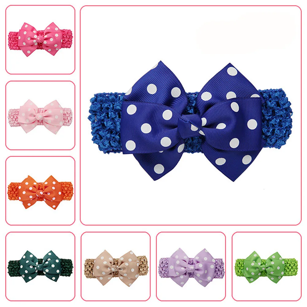 

0-4Y Baby Girls Wave Headbands Bowknot Hair Accessories For Girls Infant Hair Band Hair Accessories