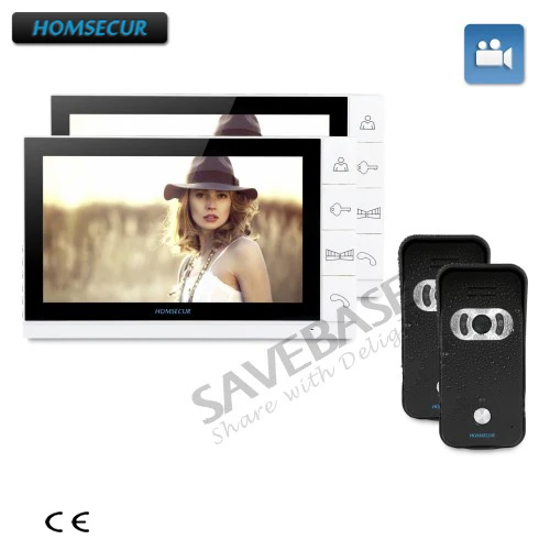 

HOMSECUR Shipping from RU Warehouse 9" Wired Video Door Entry Security Intercom with Dual-way Intercom for Apartment