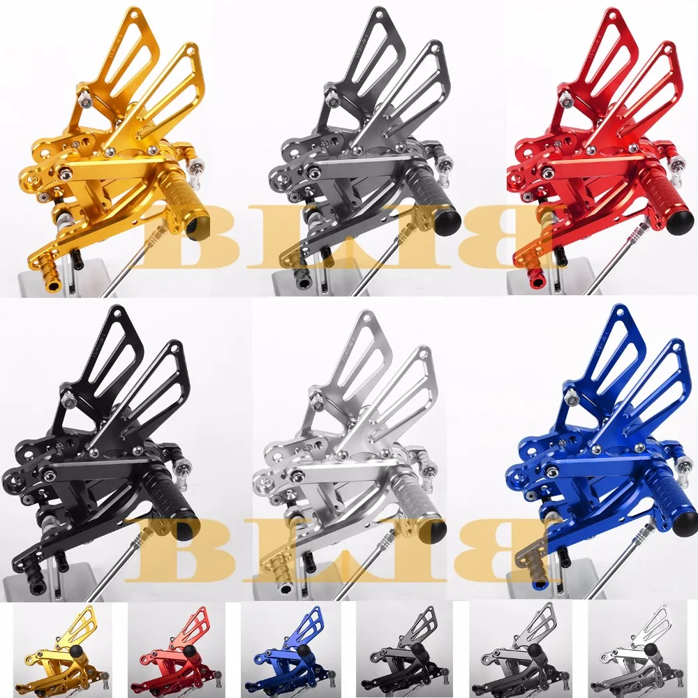 8 цветов для Kawasaki ZX6R ZX636 1998 2002 с ЧПУ Регулируемые задние комплекты мотоцикла ног